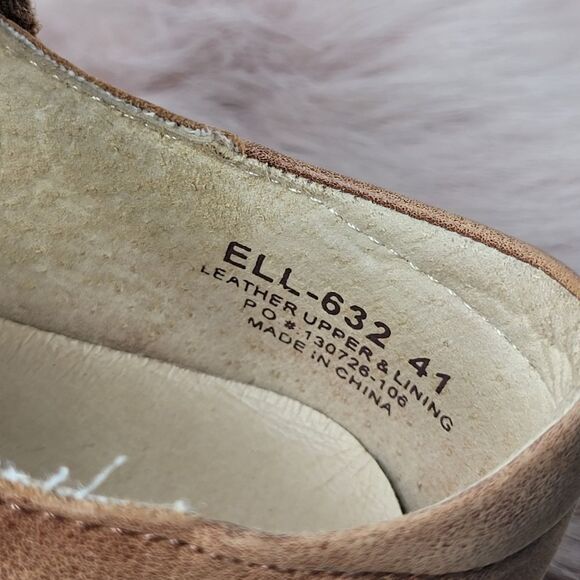 Alegria Ella Saddle Brown Mary Jane Comfort Leather Shoes ELL-632 Size 10 - Picture 7 of 10